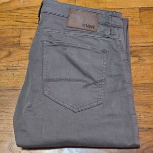 Mens MAVI JEANS Zach Straight Leg Stretch Chino 5 Pocket Pant (34x 29.5) Green